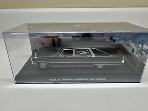1:43 Eaglemoss James Bond Cadillac Hearse Movie “Diamonds Are Forever” - Picture 1 of 5