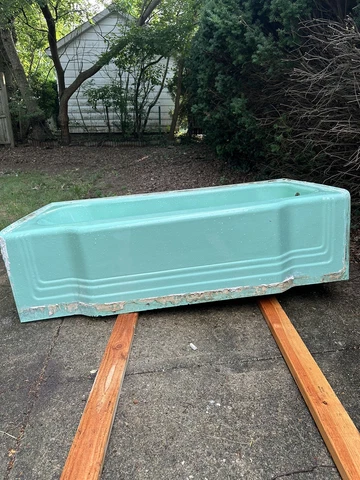 Vintage American Standard Ming Jadeite (?) Green Tub 1950 Cover
