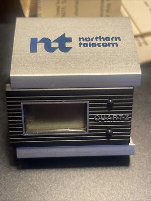 Northern Telecom Advertising Employee Appreciation Desk Alarm Clock W/paperwork - Image 1 of 4