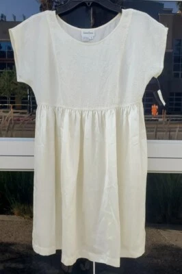 Vestido camisón vintage nuevo con etiquetas NEIMAN MARCUS seda sin mangas crema marfil blanco stock muerto S Foto 1 de 4