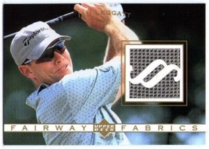 IAN LEGGATT 2003 Upper Deck Fairway Fabrics Used Worn Golf Tournament Shirt Card - Picture 1 of 2