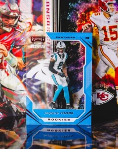 2021 Panini Chronicles Playoff Momentum Jaycee Horn #PMR-33 Rookies Red /199 - Picture 1 of 2