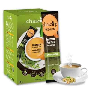 Chaizup Cardamomo Tè Istantaneo: Sperimenta il Ricco Aroma di Elaichi, 2 x 140g - Foto 1 di 4