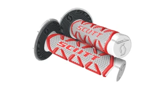 Scott Diamond Twist MX Grips Donut Red White Honda CRF 230F 250F 250R 450R - Picture 1 of 3