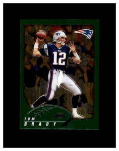 2002 Topps Chrome Tom Brady #100 New England Patriots 1. Chrome Karte - Bild 1 von 2
