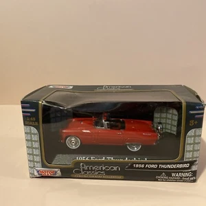 Motor Max American Classics 1956 Red Ford Thunderbird Diecast car 1:43 T-bird - Picture 1 of 6