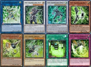 Yugioh Psy-Frame Psychic Deck - Beta Gamma Lambda Omega Zeta Delta 55 Cards NM - Picture 1 of 1