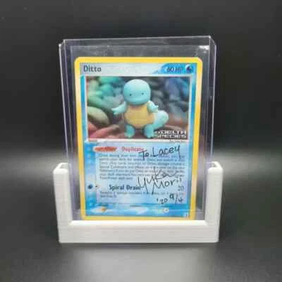 Yuka Morii Auto Signed Squirtle Ditto 64 ex Delta Species Reverse Holo Autograph - Image 1 of 2