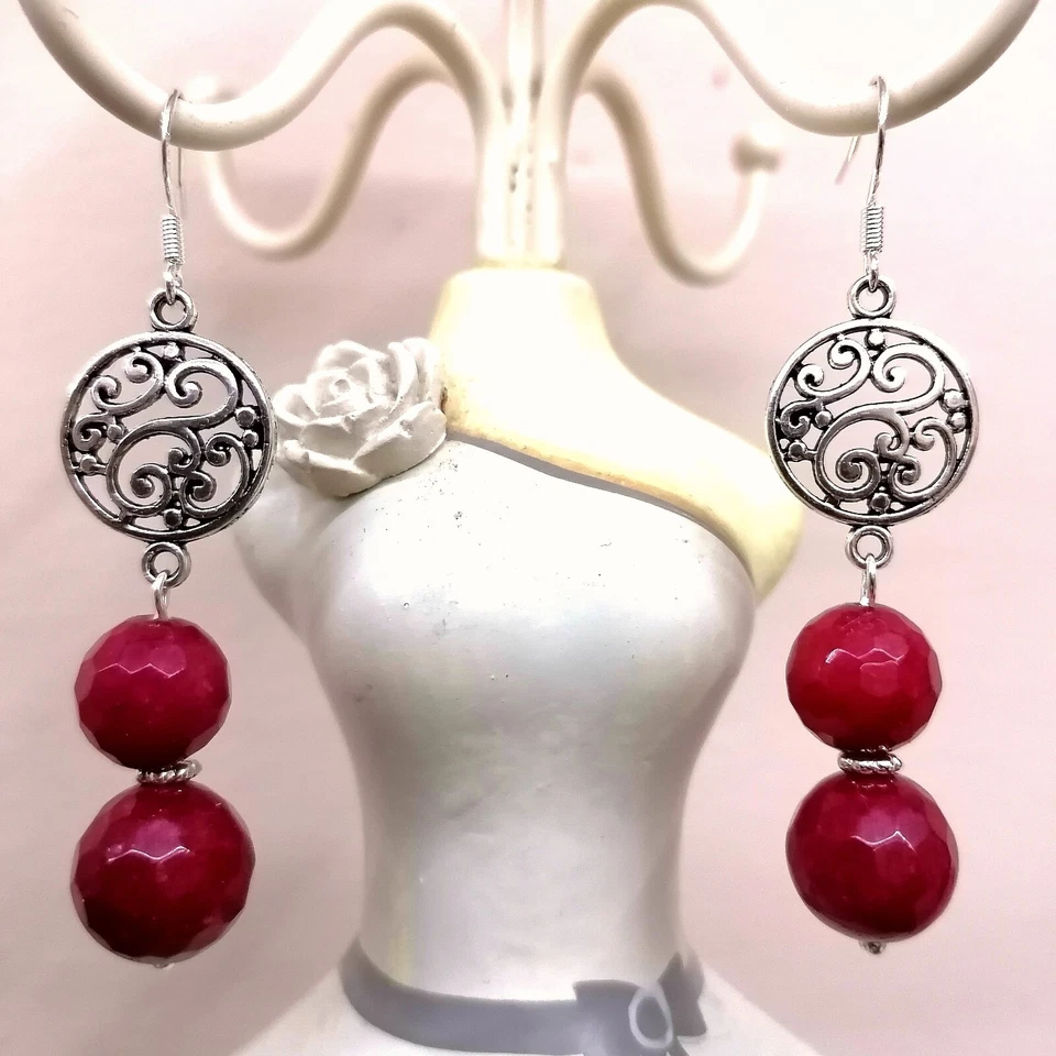 Orecchini  Argento 925 e Radice Rubino - Immagine 1 di 1