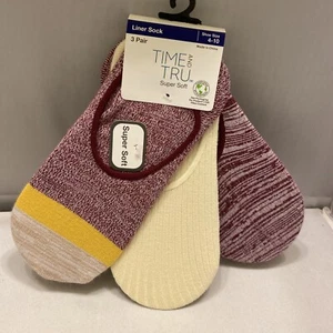 Calcetines para mujer Time and Tru Liner talla 4-10 suaves - Imagen 1 de 12
