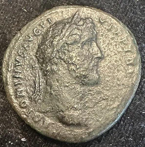 Antoninus Pius 141 n. Chr. Rom Ae Sesterz 19,88 g 33 mm Tempel VENERI FELICI - Bild 1 von 2