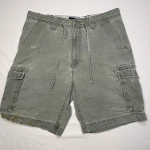 Ocean Pacific Casual Flat Front Cargo Shorts Mens 34” Pockets Green Outdoor VTG - Picture 1 of 15