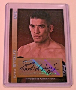2011 UFC Title Shot Fighter autógrafo automático Sam Stout inscrito Hands of Stone - Imagen 1 de 1