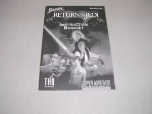 Super Return of the Jedi (Super Nintendo SNES) Manual de instrucciones original bw - Imagen 1 de 2
