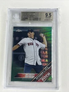 Jordan Spieth 2016 Topps Chrome First Pitch refractor verde BGS 9,5 gema 43/99 - Imagen 1 de 4