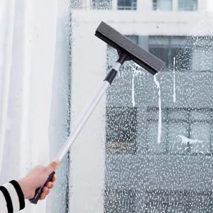 61-100cm Extendable Window Cleaner Squeegee Glass Wiper Sponge Head Telescopic - Picture 1 of 6
