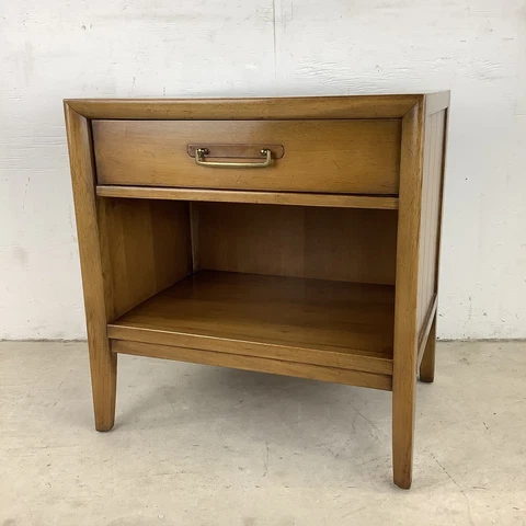 Vintage Single Drawer Nightstand by Drexel Cover
