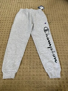 Champion Sweat Pants Boys Sz S Heather Gray NWT - Picture 1 of 4