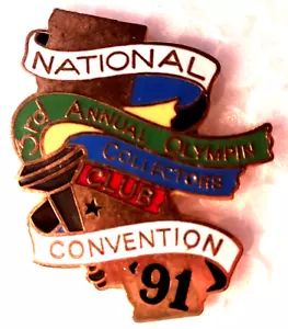 Prendedor de Solapa NACIONAL 3ª Convención Anual del Club de Coleccionistas Olimpiadas '91 - Imagen 1 de 1