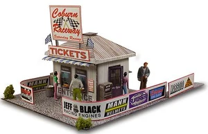 1:64 HO Scale Photo Real Ticket & Gate Entrance Model HotWheels Scenery Sets - Picture 1 of 12