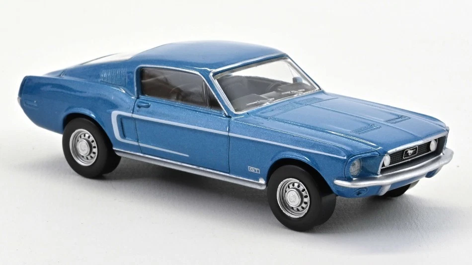 NOREV NV270584 FORD MUSTANG FASTBACK 1968 ACAPULCO BLUE 1:43 Modellino - Immagine 1 di 1