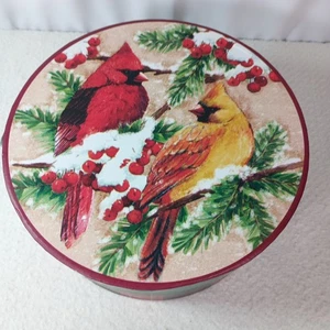 Vintage Cracker Barrel Plaid Tidings Cardinal Mug Set of 4 Stoneware w/ Gift Box - Picture 1 of 13