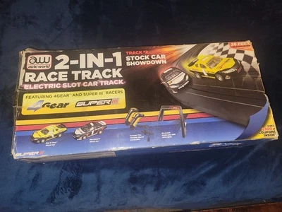 Auto World 2-in-1 electric slot car track with Dragstrip (Untested) - Image 1 of 3