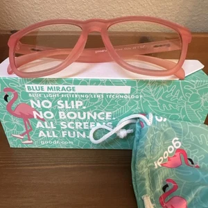 NEU im Karton GOODR Don’t Tab Shame Me QUADRATISCHE BLAULICHT BLOCKIERENDE BRILLE PINK - Bild 1 von 6