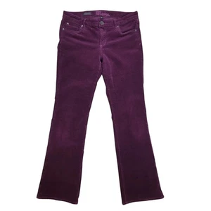 Kut From The Kloth Farrah Baby Bootcut Corduroy Pants 10 Purple Mid Rise - Picture 1 of 15