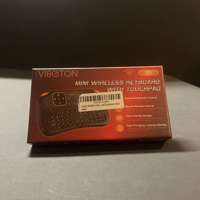 Mini teclado QWERTY inalámbrico portátil Fosmon 23022KB - negro/naranja Foto 1 de 4