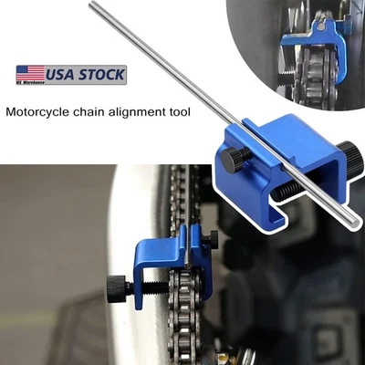 Motorcycle Chain Alignment Tool,Portable & Durable Chain Slack Measurement Tool - Image 1 of 4