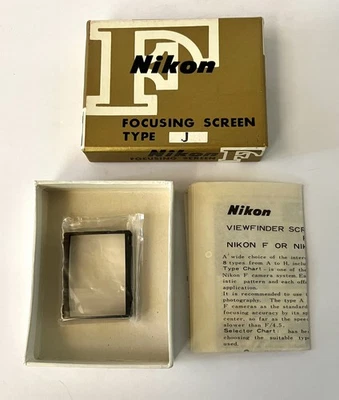 Pantalla de enfoque Nikon F, F2 de colección tipo J micromate hecha en JAPÓN Foto 1 de 3