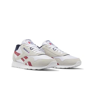 Reebok Sneakers Uomo Classiche Nylon, Bianco/Rosso Flash/Marina Vettoriale, Taglia 27,0 Cm_ - Foto 1 di 2