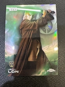2025 Topps Chrome Star Wars Debut Jecki Lon Rainbow Refractor RC #64 - Picture 1 of 2