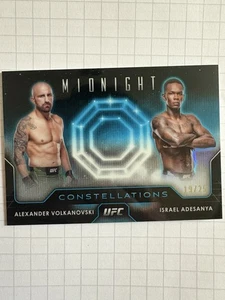 2024 Topps Midnight UFC Alex Volkanovski and Israel Adesanya Constellations /25 - Picture 1 of 3
