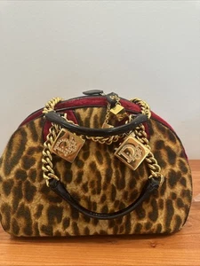 Vintage Christian Dior Pony Hair And Velvet Gambler Tote - Picture 1 of 7