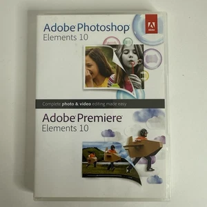 Adobe Photoshop Elements 10 for PC & Mac - Serial Number Included - Used - Picture 1 of 2