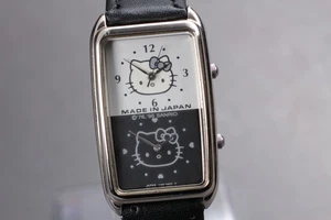 [Fast neuwertig] Seiko Alba Y15W-5A20 Hello Kitty Dual Time Tank Quarz Damenuhr - Bild 1 von 11