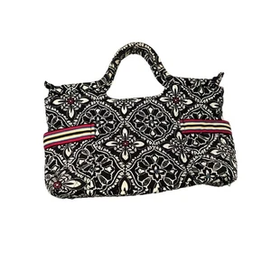 Vera Bradley schwarz weiß Barcelona harter Griff Umschlag Geldbörse - wunderschön! - Bild 1 von 9