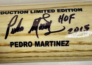 Pedro Martinez Signed Limited Edition - Canadian Baseball HOF Bat w/Inscription - Picture 1 of 5