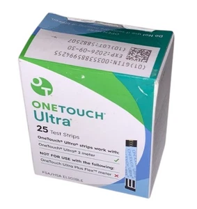 OneTouch Ultra 25 Teststreifen Blutzucker DEXP: 31.05.2026 versiegelt - Bild 1 von 7