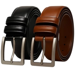 Cinturones de cuero genuino para hombre Cinturones de vestir elegantes Cinturón para hombre Muchos colores y tallas - Imagen 1 de 9