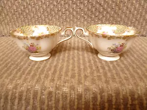 2 X ROYAL ALBERT EMPRESS SERIES JOSEPHINE PATTERN CUPS - Picture 1 of 3