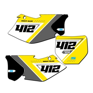 RMZ 250 SG65 Custom MX Number Plates Senge Graphics Kit Compatible with Suzuki - Bild 1 von 13