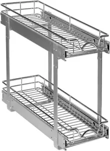 Organizador de gabinete de extracción de 2 niveles Hold N' Storage - 8,5""W x 21""D x 16-1/2""H - Imagen 1 de 9