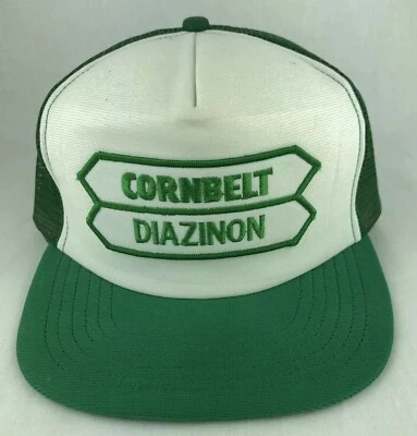 Cornbelt Diazinon Parche SnapBack Camionero Malla Sombrero Ajustar Una Pestaña EE. UU. Verde De Colección Foto 1 de 4
