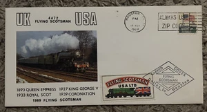 1969 FLYING SCOTSMAN STEAM ENGINE TRAIN CARRIED COVER HOUSTON DALLAS TEXAS - Picture 1 of 4