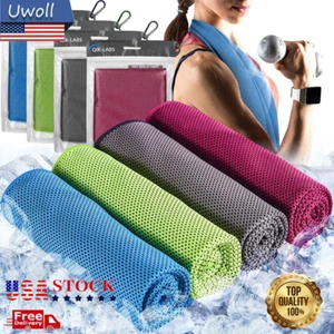 1-3 PIEZAS Toalla Refrigeradora para Cuello y Cara, Fresco Hielo Deporte Entrenamiento Yoga Sudor Toallas - Imagen 1 de 19