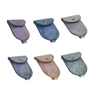 Handmade Foggy wax Leather Craft Multifunction Car Key Chain Case Bag Holder - Image 1 of 4