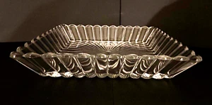 Vintage Heisey Crystolite 10” Square Serving Dish "H" Marked Everyday Crystal - Picture 1 of 8